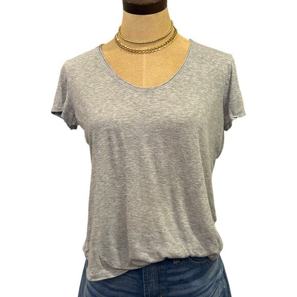 Vince Tops - VINCE Heather Gray V Neck Tee T-Shirt Top Women size XS